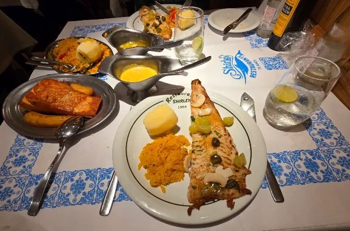 Peixe grelhado do dia